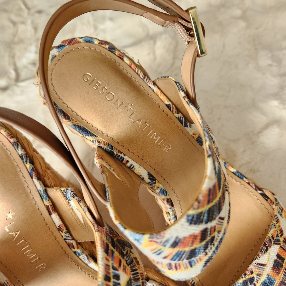 Gibson Latimer Boho Platform Sandal, Size 9, Like… - image 4